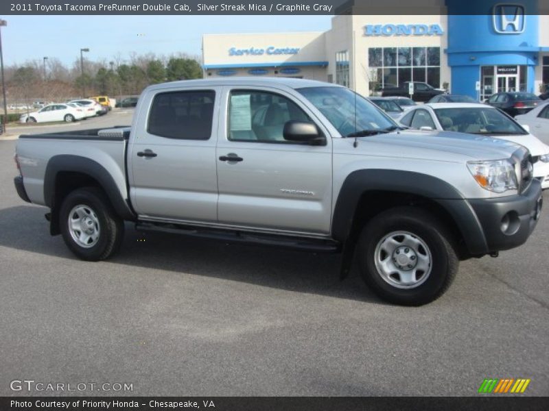 Silver Streak Mica / Graphite Gray 2011 Toyota Tacoma PreRunner Double Cab