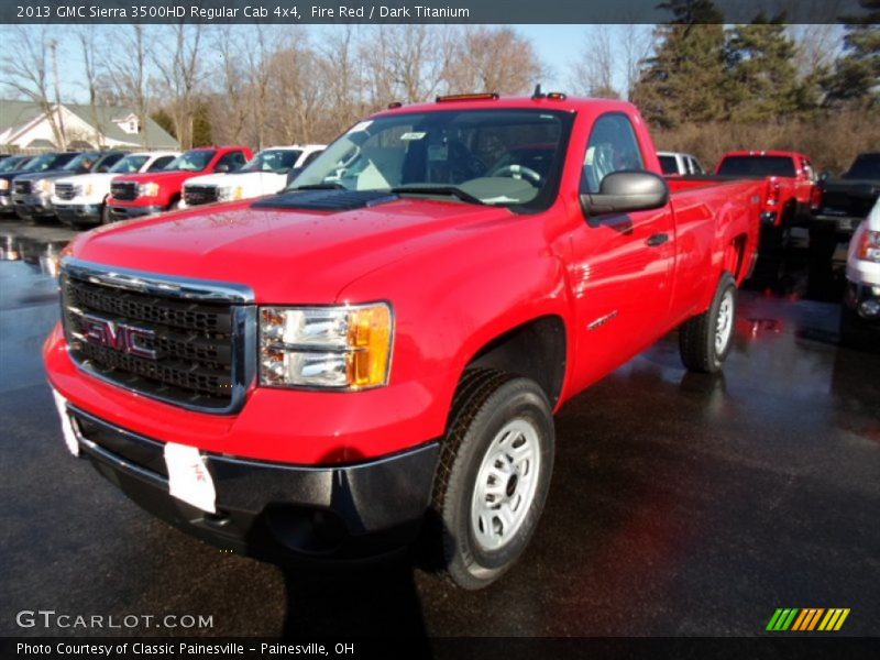 Fire Red / Dark Titanium 2013 GMC Sierra 3500HD Regular Cab 4x4