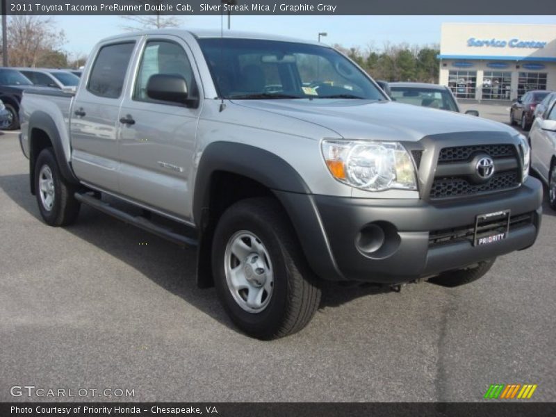 Silver Streak Mica / Graphite Gray 2011 Toyota Tacoma PreRunner Double Cab