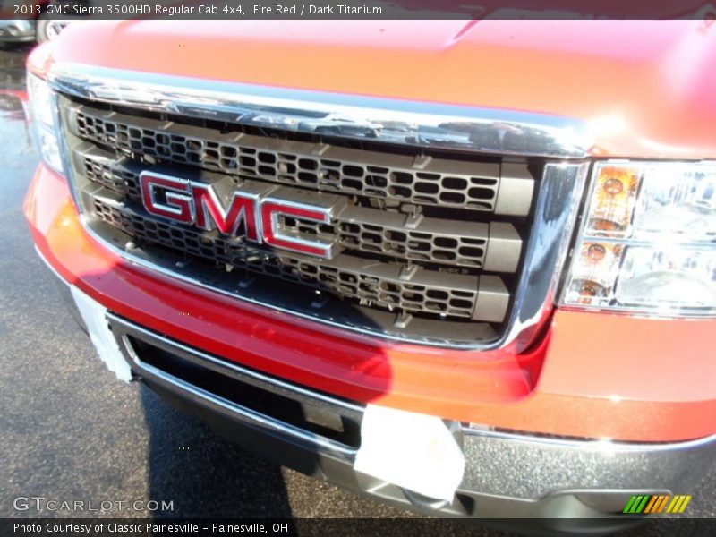 Fire Red / Dark Titanium 2013 GMC Sierra 3500HD Regular Cab 4x4