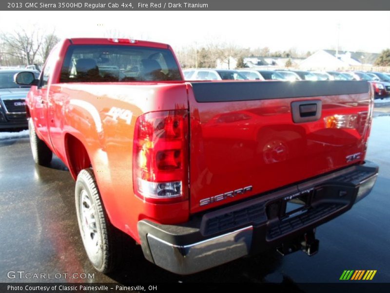 Fire Red / Dark Titanium 2013 GMC Sierra 3500HD Regular Cab 4x4
