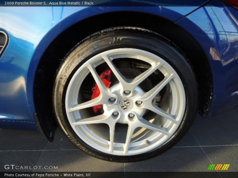 Aqua Blue Metallic / Black 2009 Porsche Boxster S