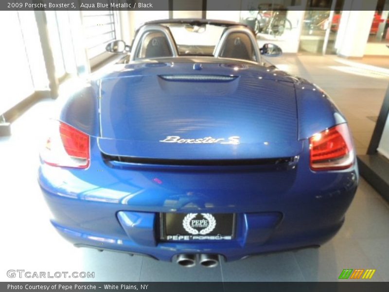 Aqua Blue Metallic / Black 2009 Porsche Boxster S