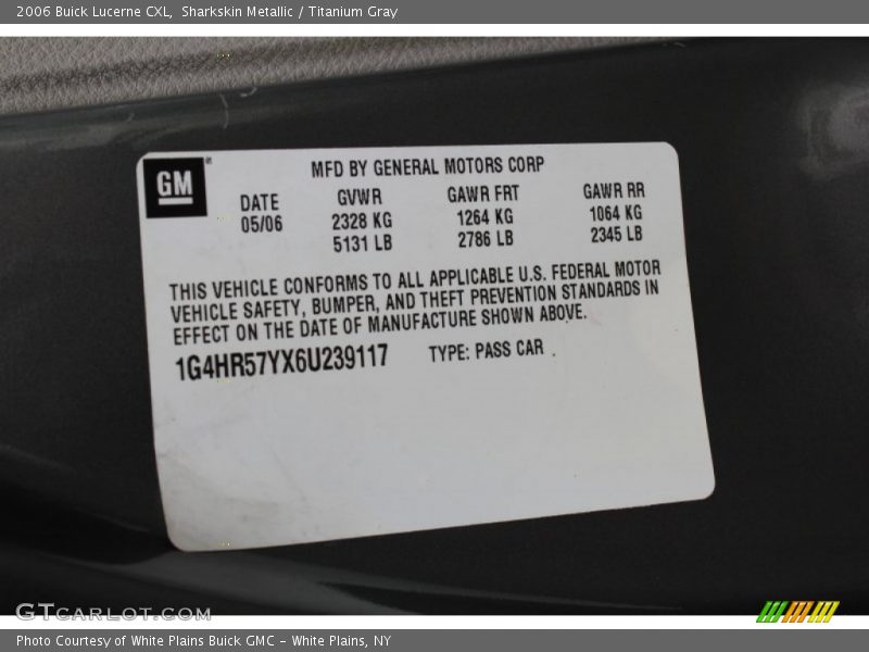 Sharkskin Metallic / Titanium Gray 2006 Buick Lucerne CXL