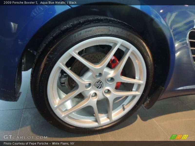 Aqua Blue Metallic / Black 2009 Porsche Boxster S