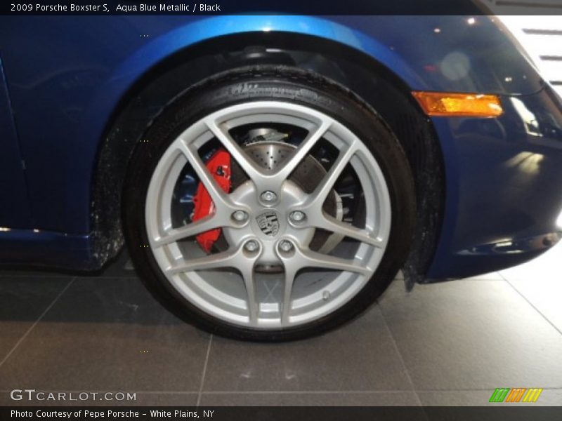 Aqua Blue Metallic / Black 2009 Porsche Boxster S