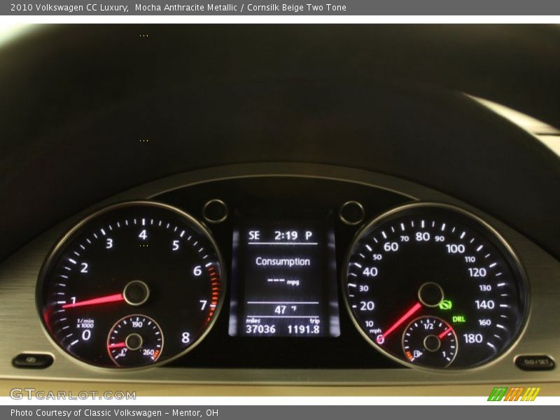 Mocha Anthracite Metallic / Cornsilk Beige Two Tone 2010 Volkswagen CC Luxury