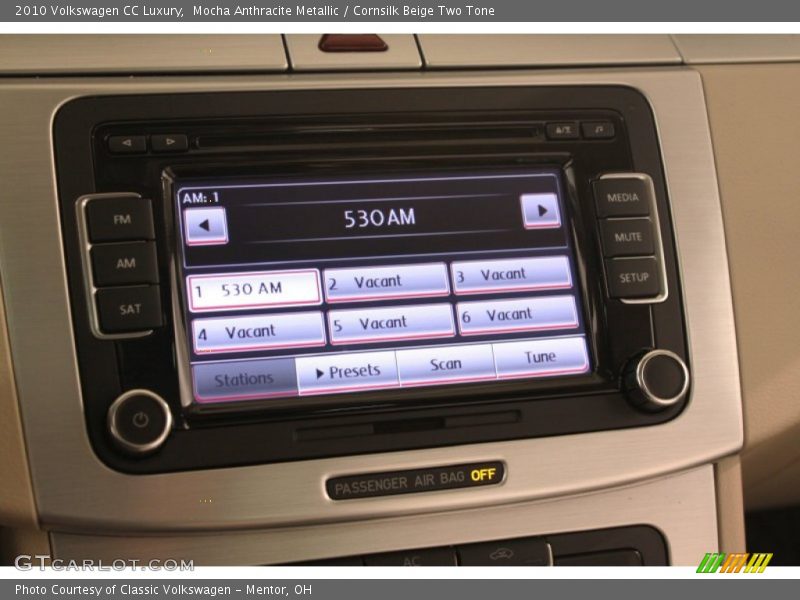 Mocha Anthracite Metallic / Cornsilk Beige Two Tone 2010 Volkswagen CC Luxury
