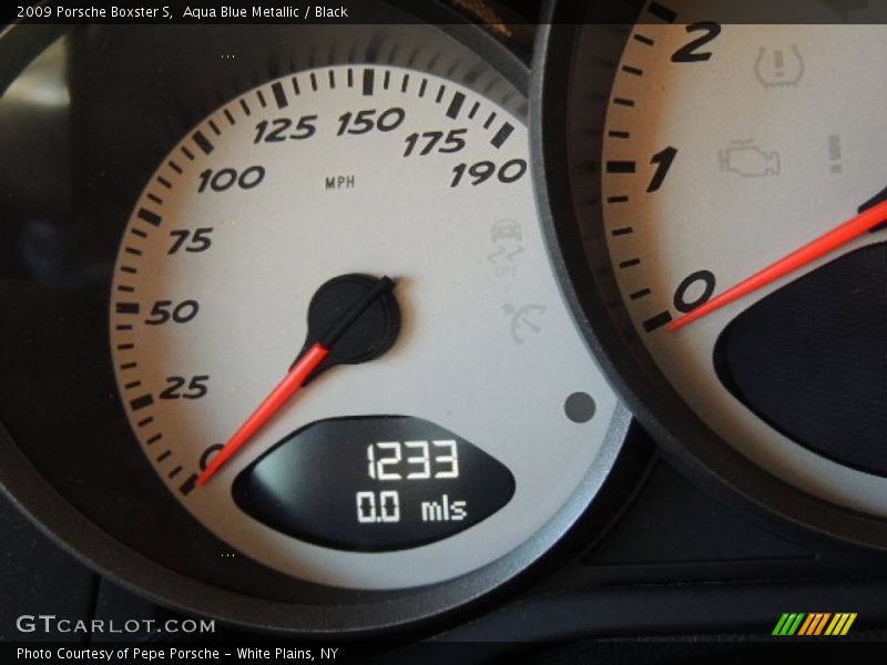 Aqua Blue Metallic / Black 2009 Porsche Boxster S