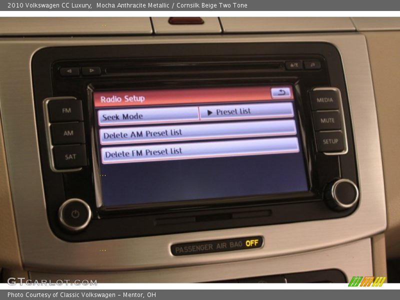 Mocha Anthracite Metallic / Cornsilk Beige Two Tone 2010 Volkswagen CC Luxury