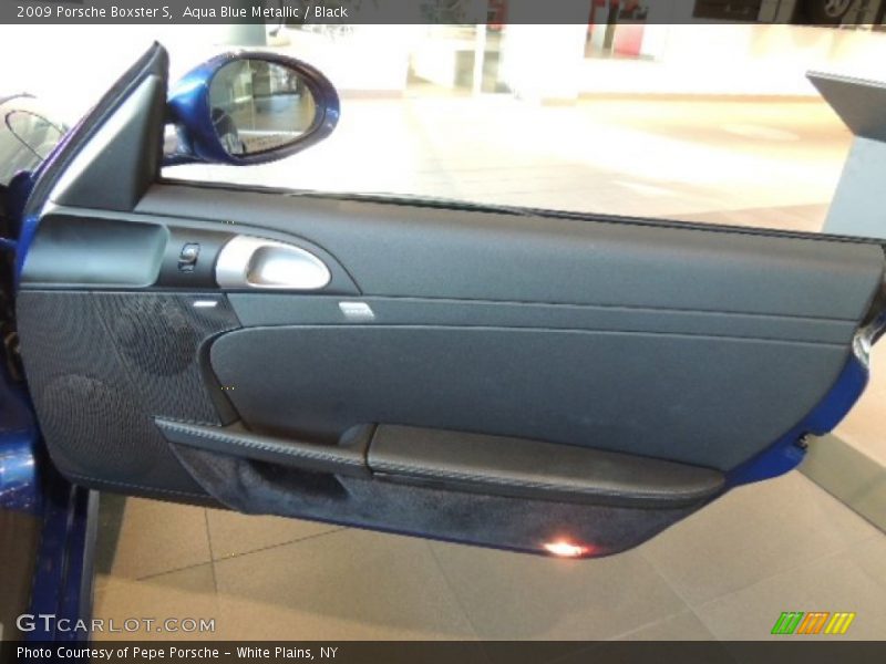 Aqua Blue Metallic / Black 2009 Porsche Boxster S