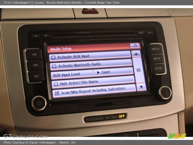 Mocha Anthracite Metallic / Cornsilk Beige Two Tone 2010 Volkswagen CC Luxury