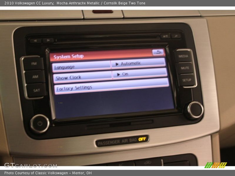 Mocha Anthracite Metallic / Cornsilk Beige Two Tone 2010 Volkswagen CC Luxury