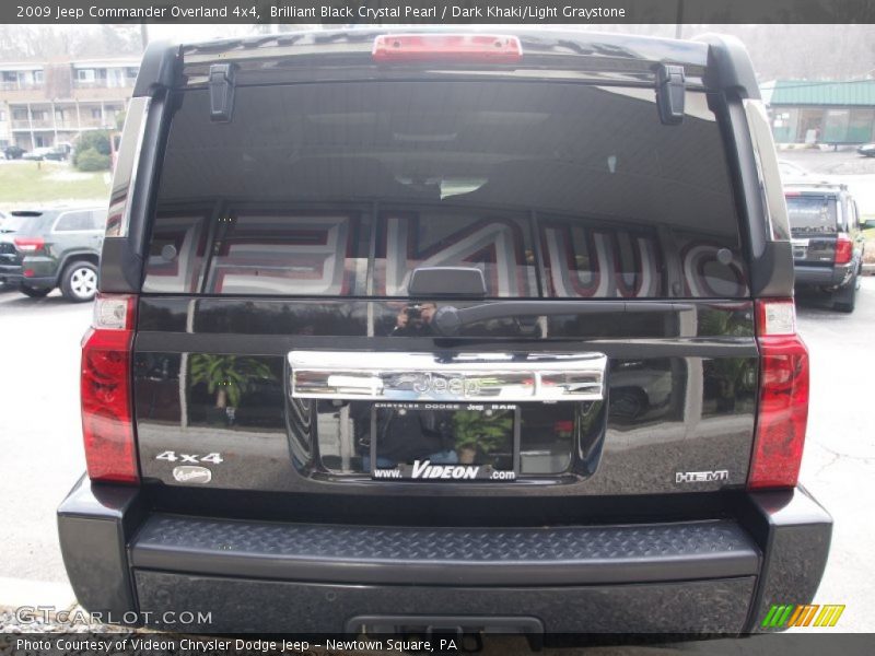 Brilliant Black Crystal Pearl / Dark Khaki/Light Graystone 2009 Jeep Commander Overland 4x4