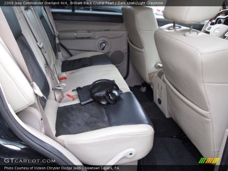 Brilliant Black Crystal Pearl / Dark Khaki/Light Graystone 2009 Jeep Commander Overland 4x4