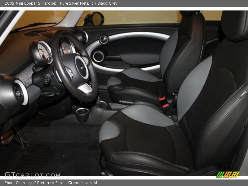 Pure Silver Metallic / Black/Grey 2009 Mini Cooper S Hardtop