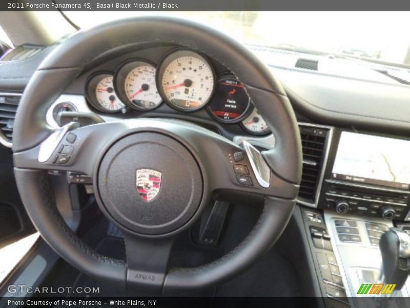 Basalt Black Metallic / Black 2011 Porsche Panamera 4S