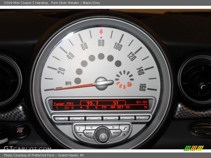Pure Silver Metallic / Black/Grey 2009 Mini Cooper S Hardtop