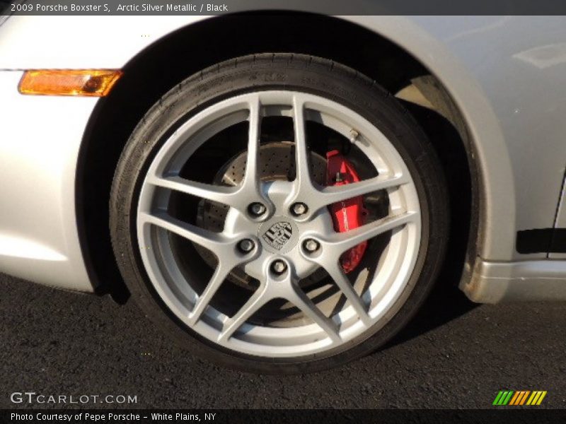 Arctic Silver Metallic / Black 2009 Porsche Boxster S