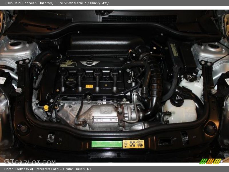 Pure Silver Metallic / Black/Grey 2009 Mini Cooper S Hardtop