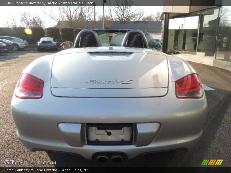 Arctic Silver Metallic / Black 2009 Porsche Boxster S