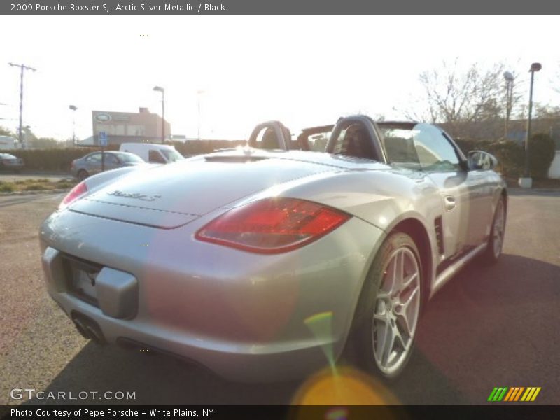 Arctic Silver Metallic / Black 2009 Porsche Boxster S