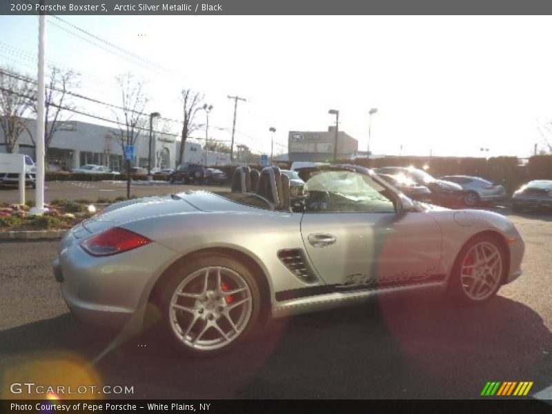 Arctic Silver Metallic / Black 2009 Porsche Boxster S