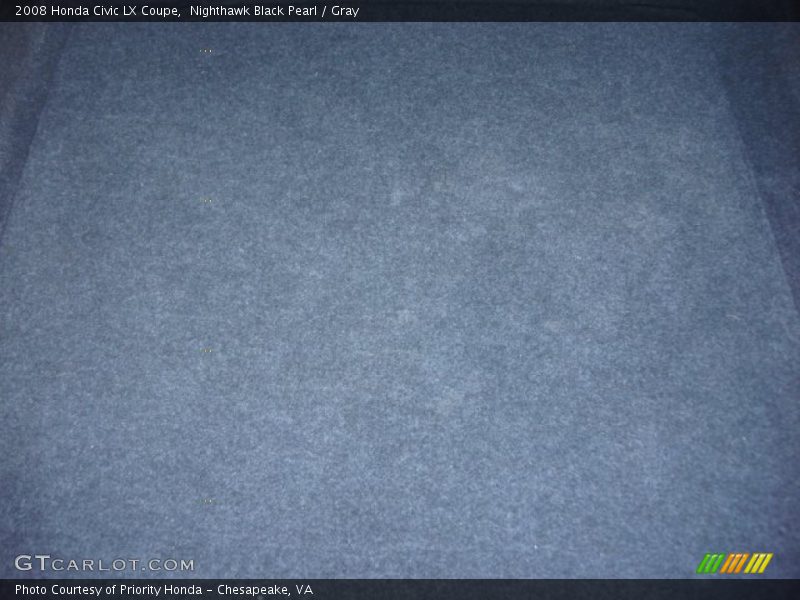 Nighthawk Black Pearl / Gray 2008 Honda Civic LX Coupe
