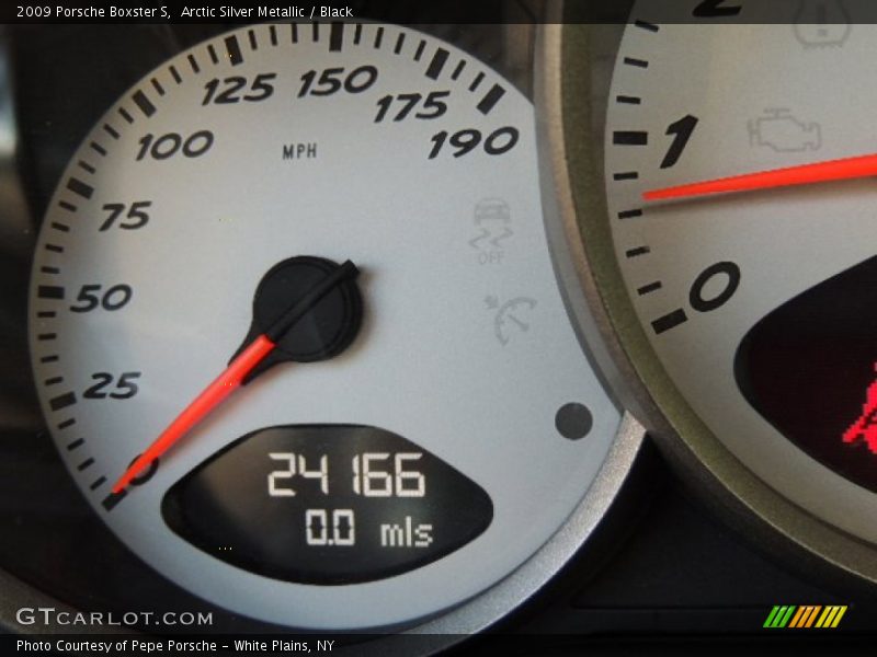 Arctic Silver Metallic / Black 2009 Porsche Boxster S