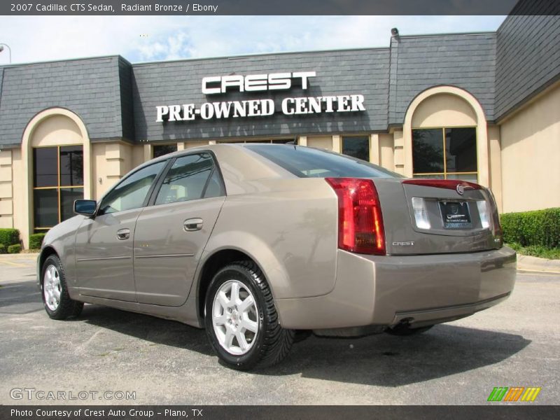 Radiant Bronze / Ebony 2007 Cadillac CTS Sedan