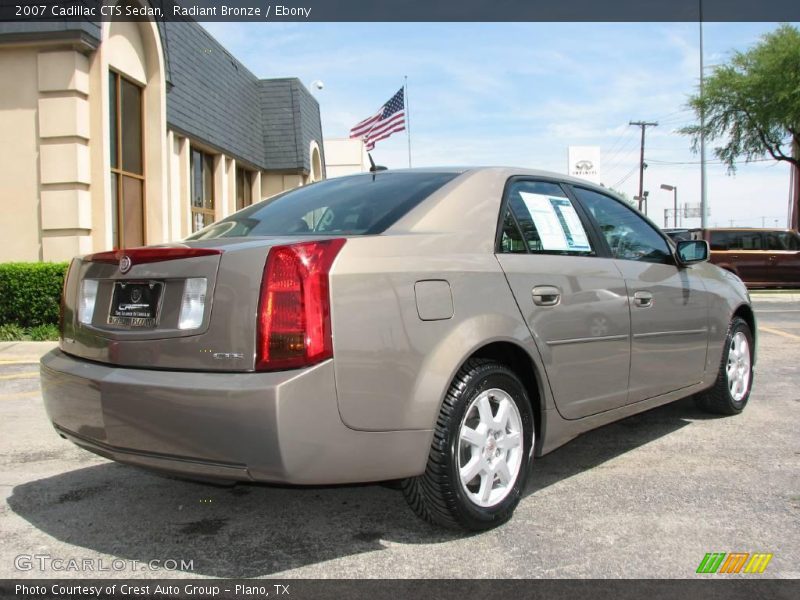 Radiant Bronze / Ebony 2007 Cadillac CTS Sedan