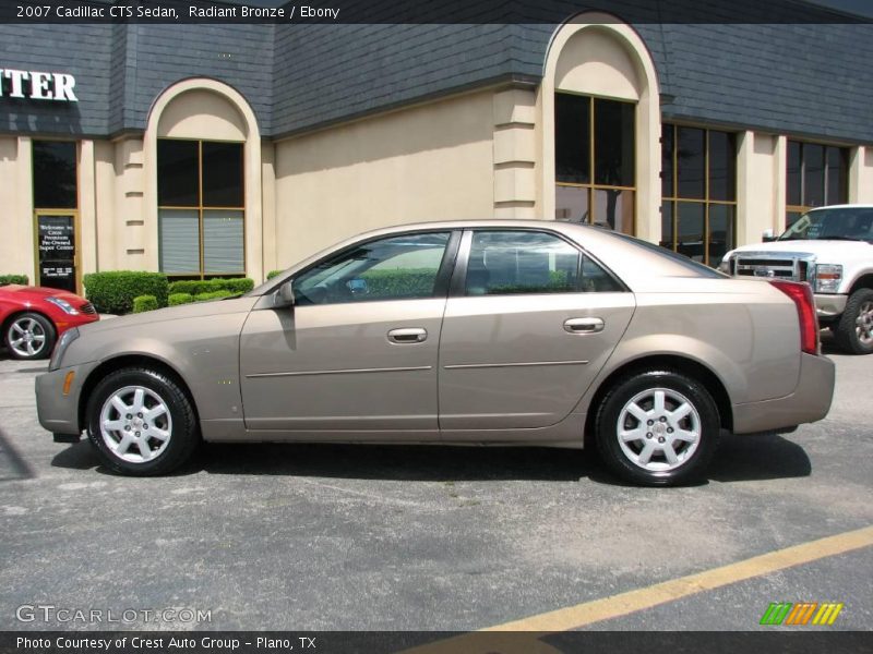 Radiant Bronze / Ebony 2007 Cadillac CTS Sedan