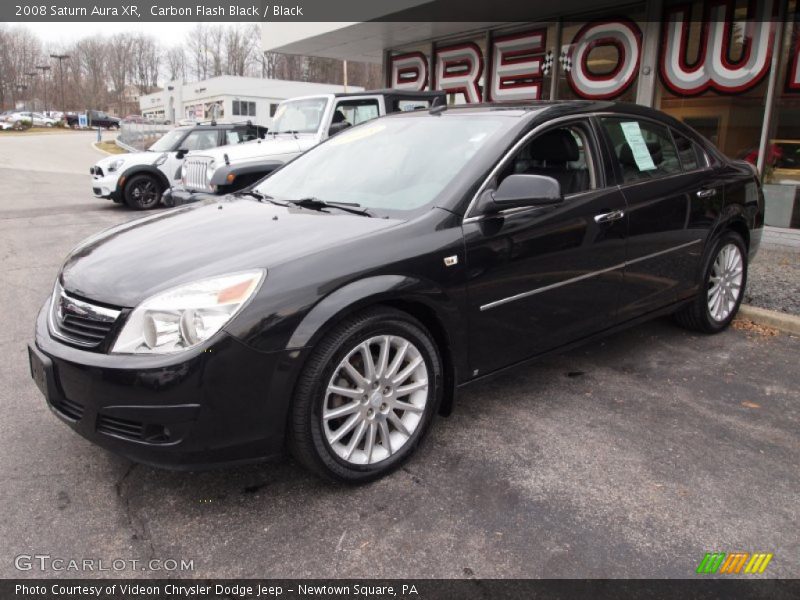 Carbon Flash Black / Black 2008 Saturn Aura XR