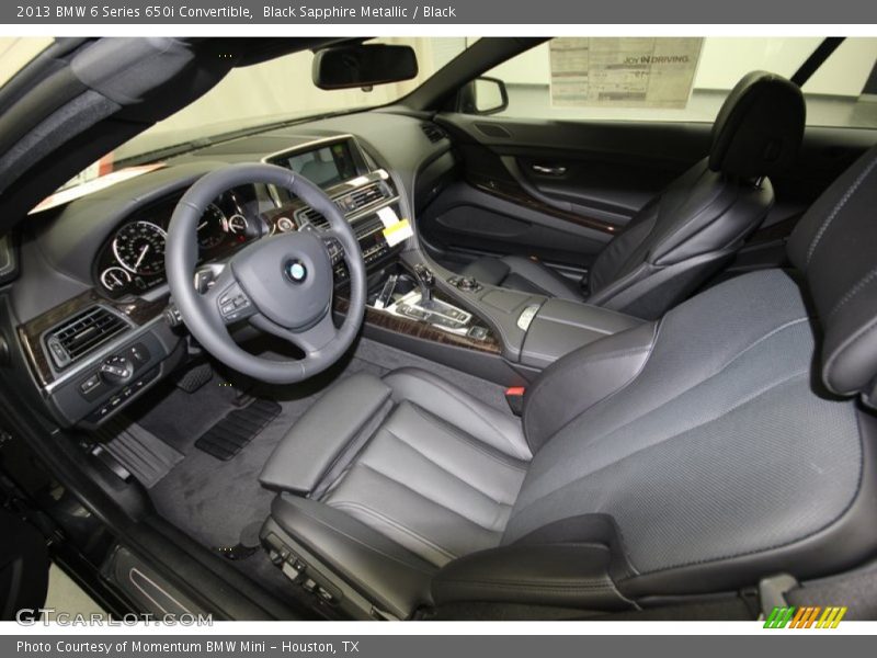 Black Interior - 2013 6 Series 650i Convertible 