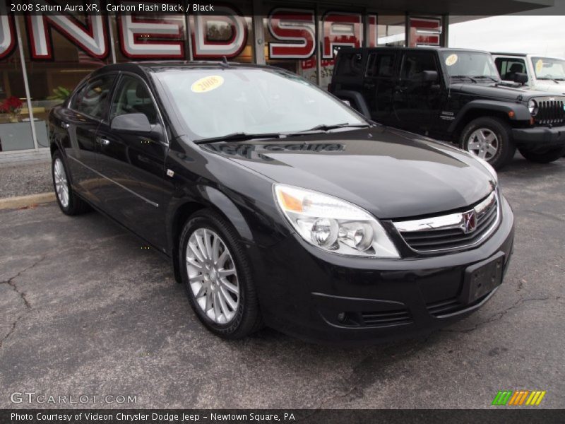 Carbon Flash Black / Black 2008 Saturn Aura XR