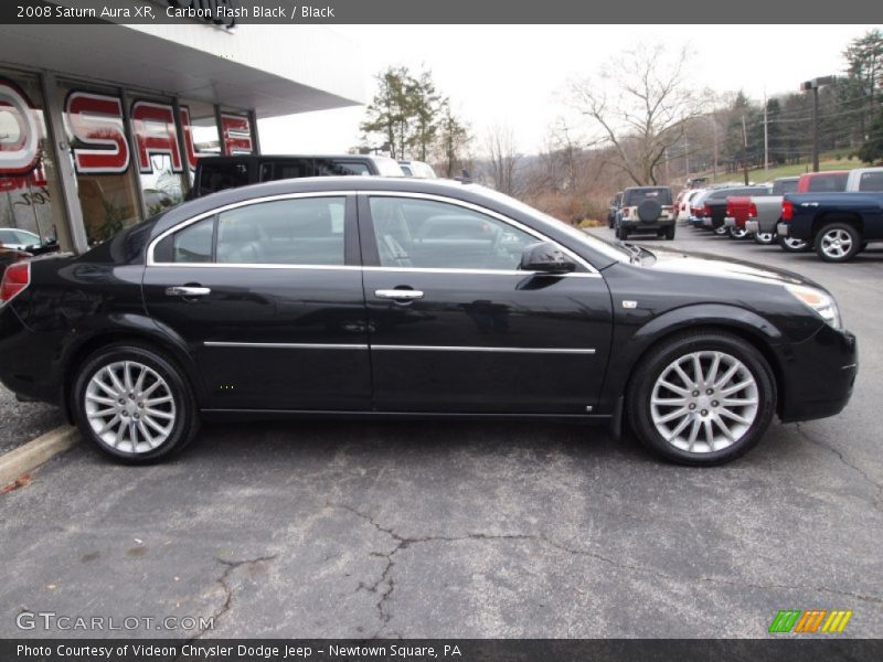 Carbon Flash Black / Black 2008 Saturn Aura XR