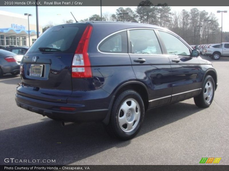 Royal Blue Pearl / Gray 2010 Honda CR-V LX