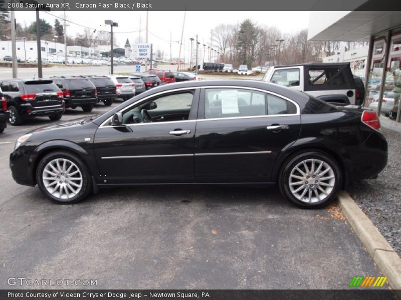 Carbon Flash Black / Black 2008 Saturn Aura XR