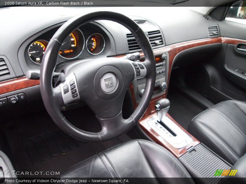 Carbon Flash Black / Black 2008 Saturn Aura XR