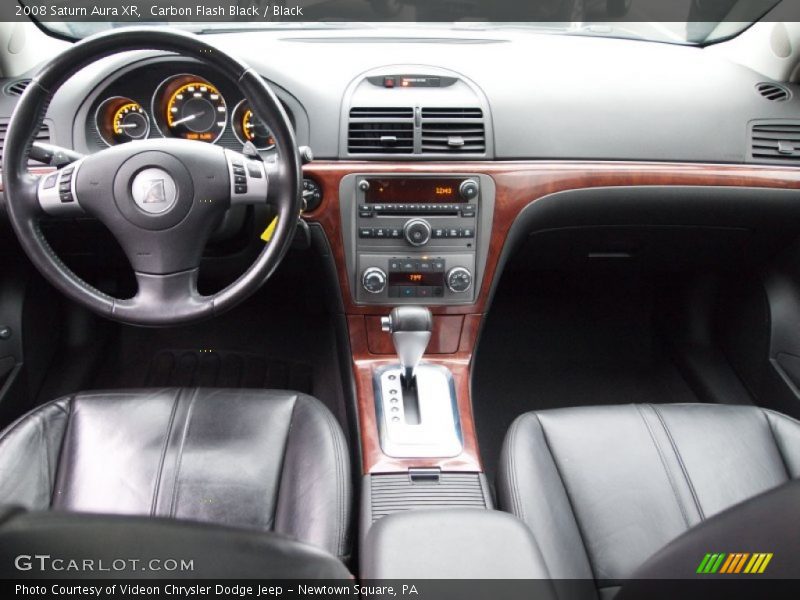 Carbon Flash Black / Black 2008 Saturn Aura XR