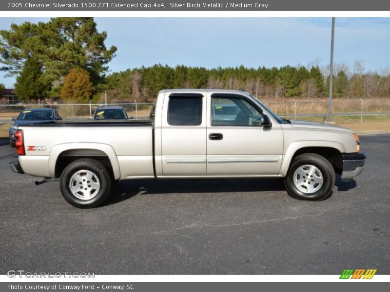  2005 Silverado 1500 Z71 Extended Cab 4x4 Silver Birch Metallic