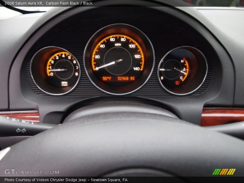 Carbon Flash Black / Black 2008 Saturn Aura XR