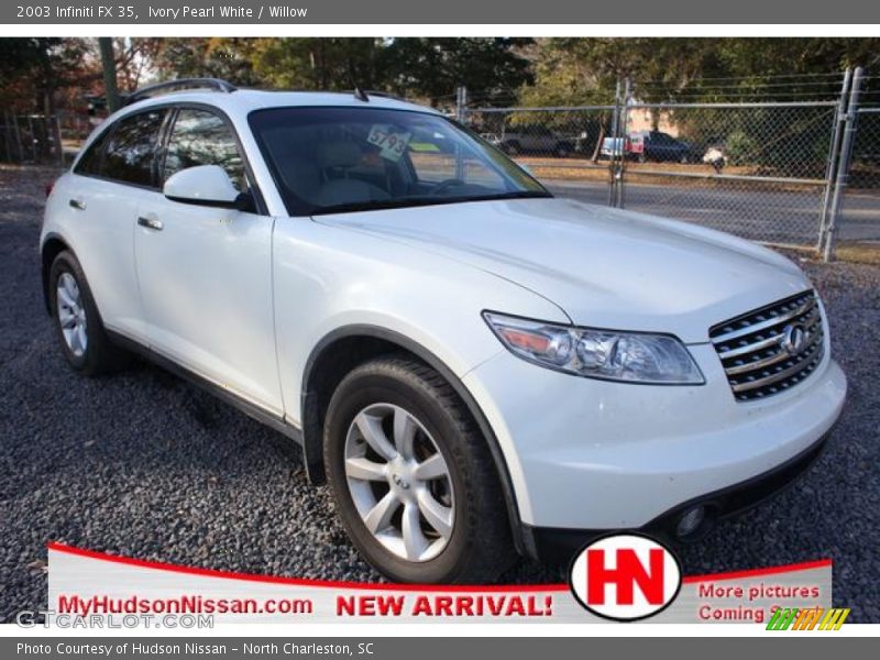 Ivory Pearl White / Willow 2003 Infiniti FX 35