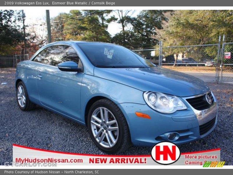 Eismeer Blue Metallic / Cornsilk Beige 2009 Volkswagen Eos Lux