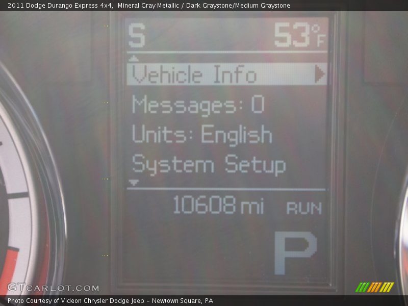 Mineral Gray Metallic / Dark Graystone/Medium Graystone 2011 Dodge Durango Express 4x4