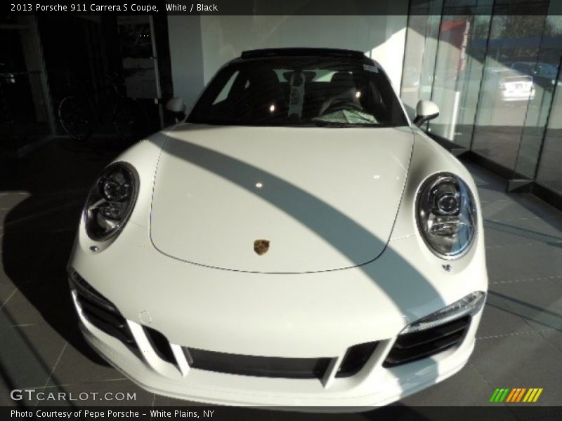 White / Black 2013 Porsche 911 Carrera S Coupe