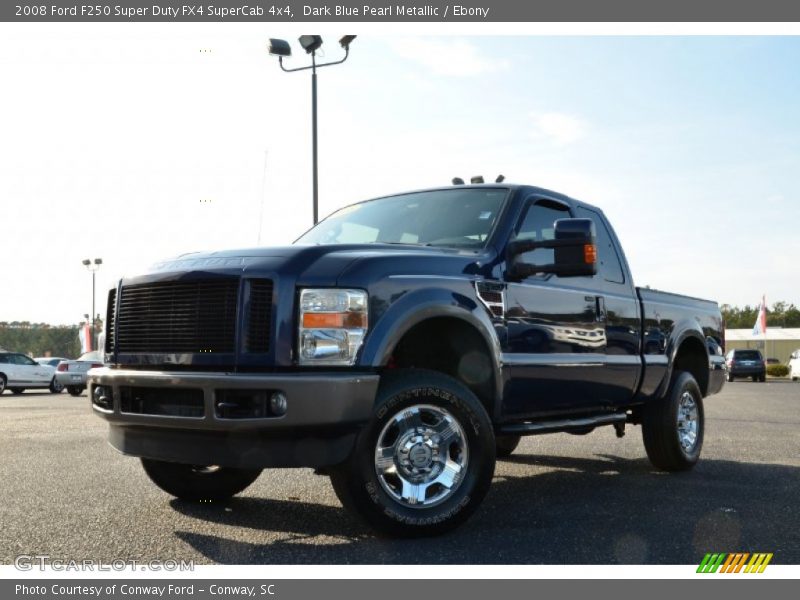 Dark Blue Pearl Metallic / Ebony 2008 Ford F250 Super Duty FX4 SuperCab 4x4