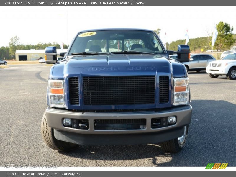 Dark Blue Pearl Metallic / Ebony 2008 Ford F250 Super Duty FX4 SuperCab 4x4