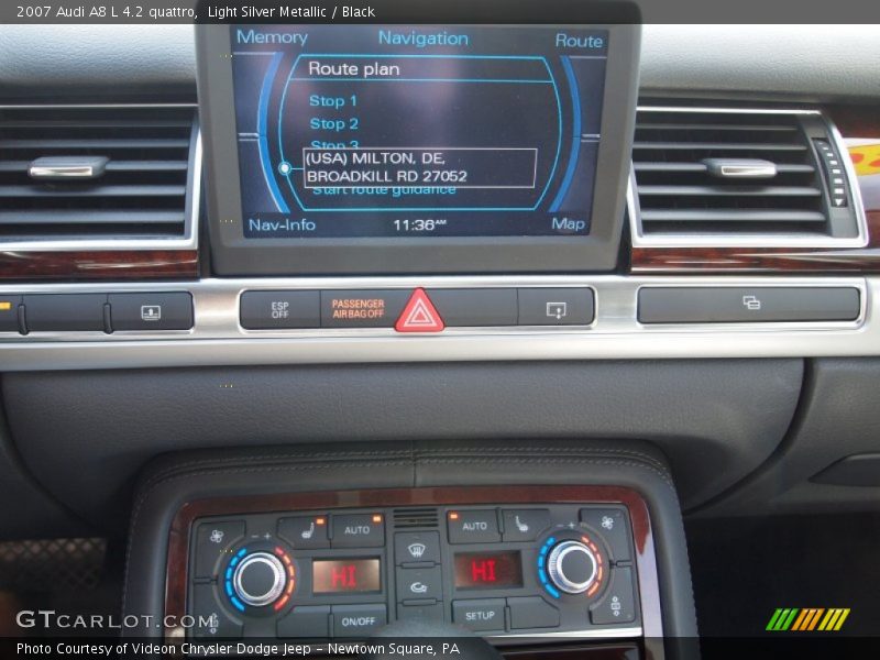 Light Silver Metallic / Black 2007 Audi A8 L 4.2 quattro