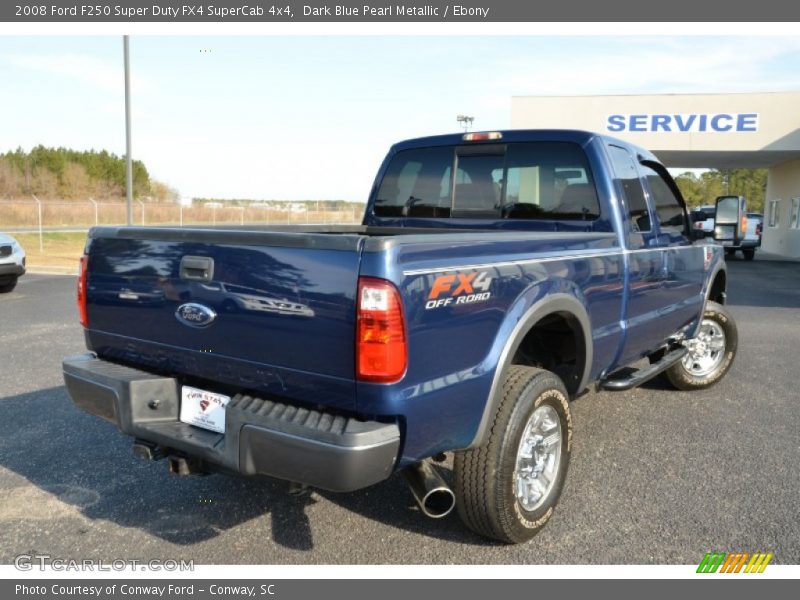 Dark Blue Pearl Metallic / Ebony 2008 Ford F250 Super Duty FX4 SuperCab 4x4